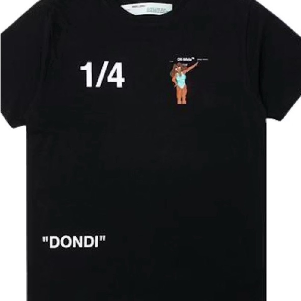 Off White Dondi Woman Black T Shirt